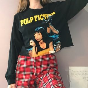 Pulp Fiction Cropped Sweatshirt